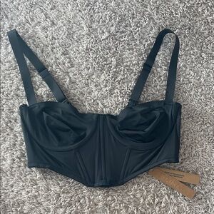 Skims Logo Shine Balconette Corset Bra